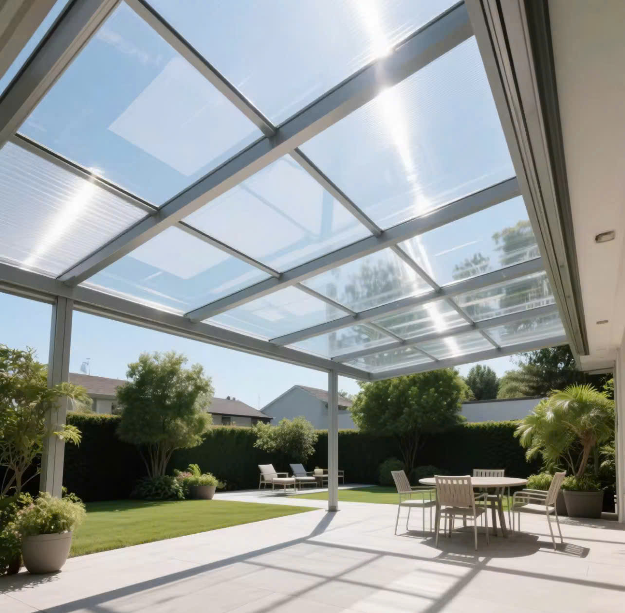 poly đặc 6mm lấy sáng poly đặc 6mm làm mái