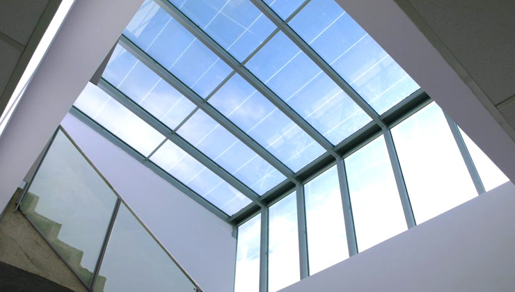 thi công giếng trời poly poly đặc làm giếng trời