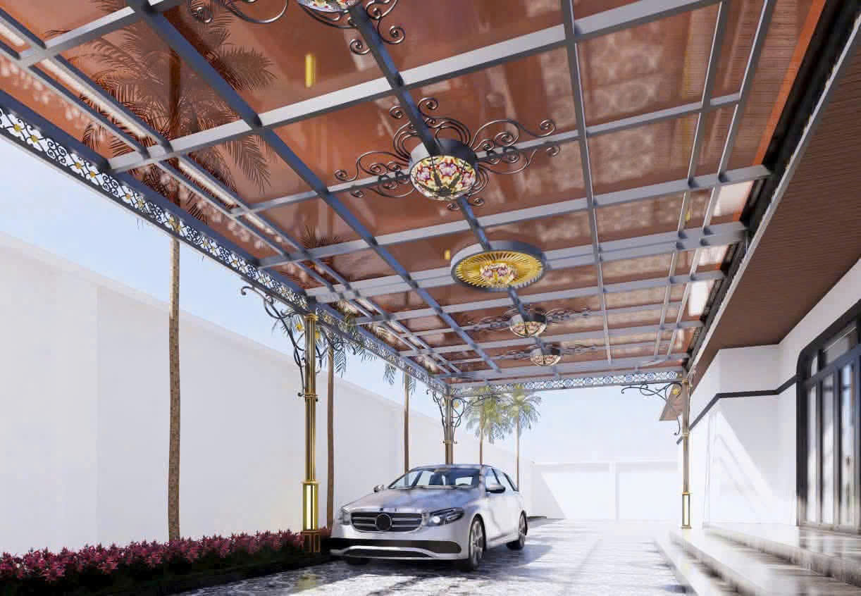 mái che poly giá rẻ mái che poly chống mưa nắng