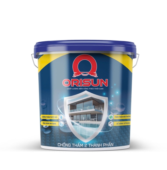ORISUN Sơn Chống Thấm Xi Măng Cao Cấp 2 Thành Phần Thùng 18L